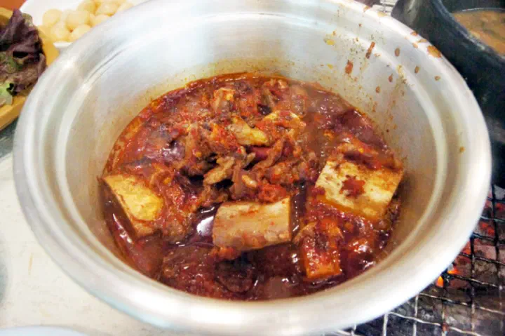 Spicy Andong hanwoo galbijjim