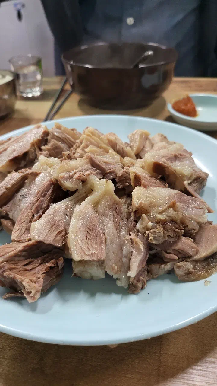 부드러운 수육 클로즈업