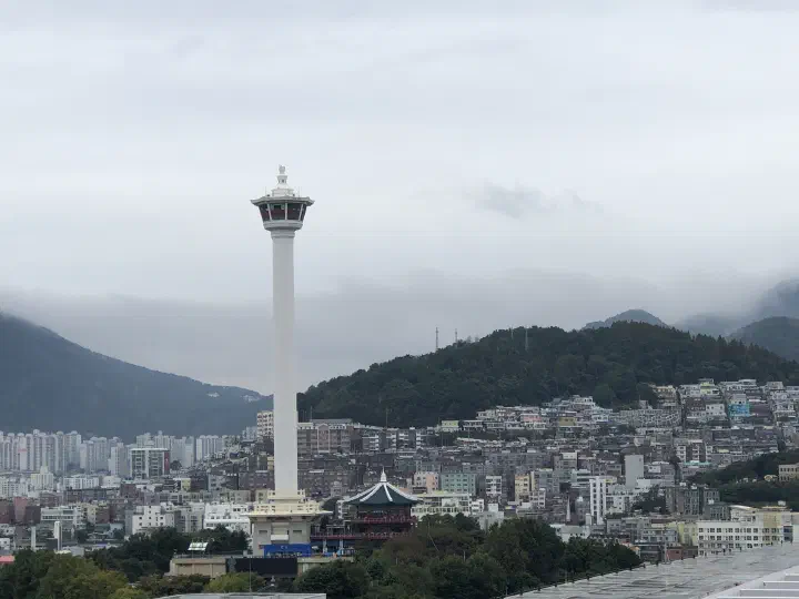 A view over Busan from the streets of Uam-dong