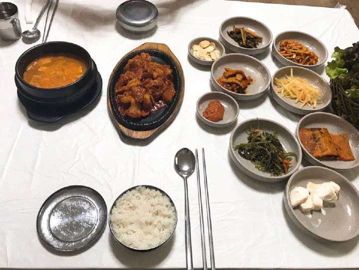 다락가든 정식 한상차림