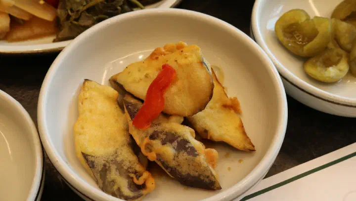 Sweet pumpkin porridge served first at Cheolma Hanwoo Chowon
