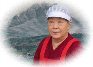 A portrait of Choi Mi-ja, the founder