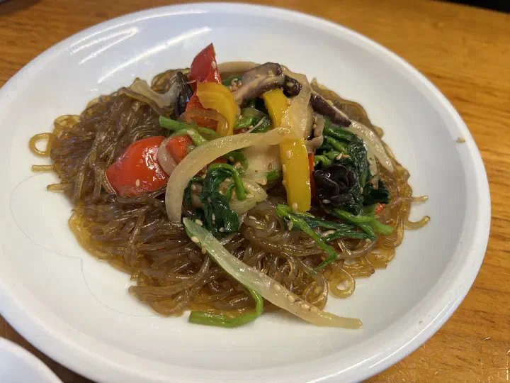 Stir-fried bulgogi with vegetables at Nakseonjae