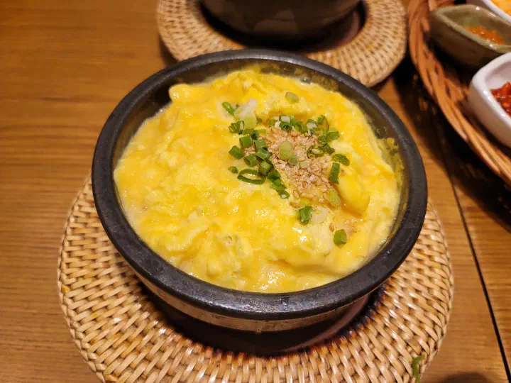 Fluffy steamed egg at Saerijae