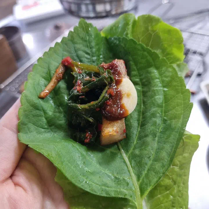 흑돼지 쌈