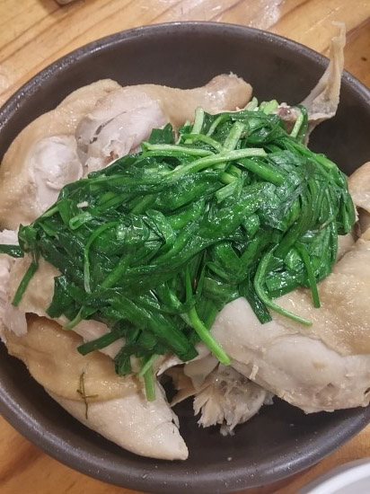 Gaeseong bossam with its own kimchi