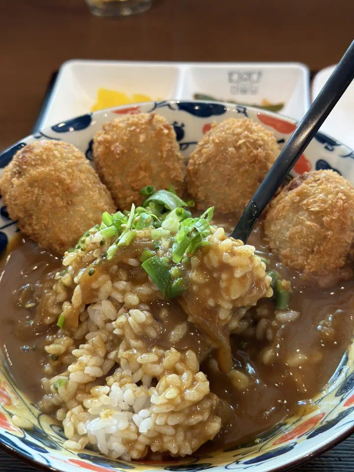Japanese curry with hanwoo potato croquette at Misyuldang Ulsan