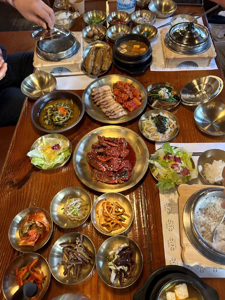 소리소 시골밥상 솥밥정식 한상차림 전체 구성