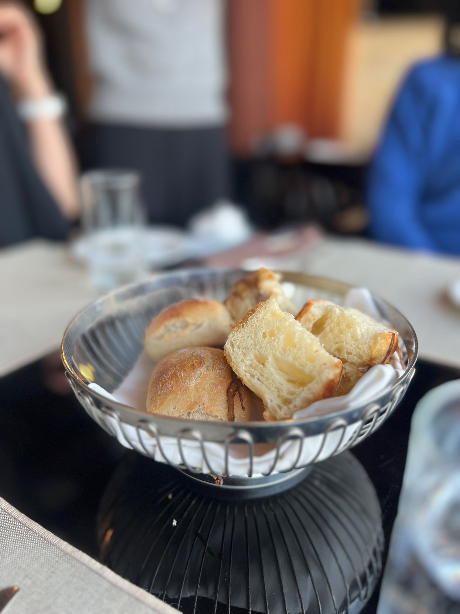Bread basket as starter at O’Kim’s lunch set