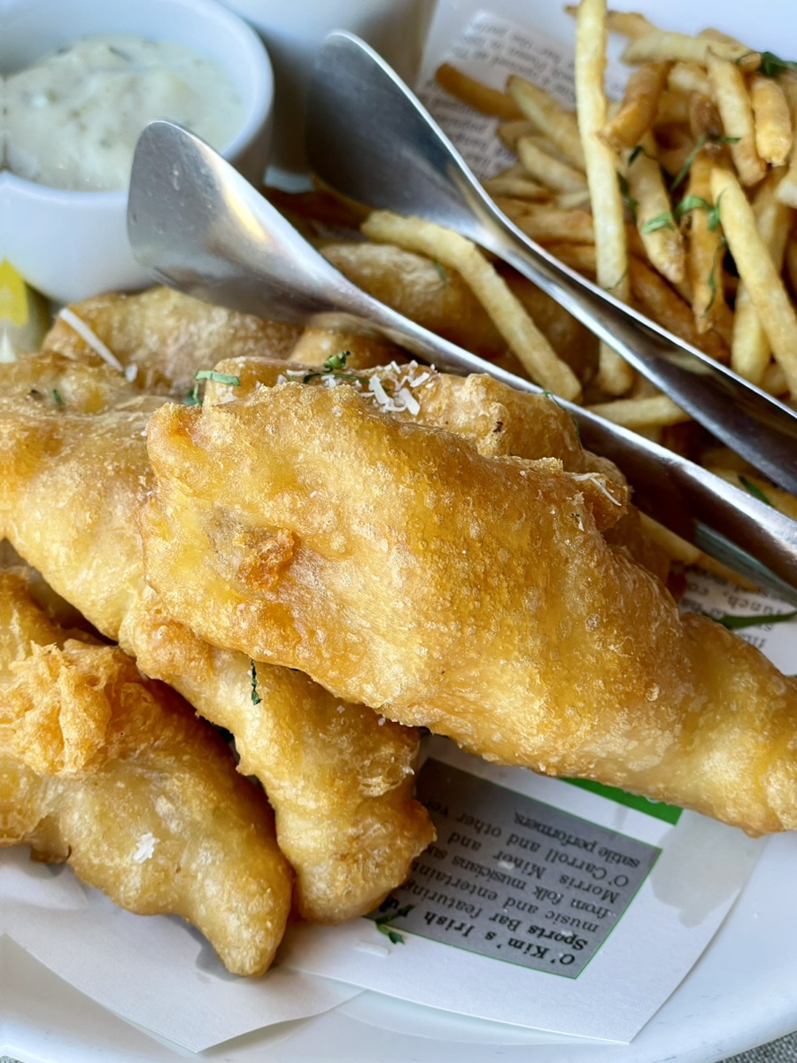 Fish and chips at O’Kim’s Westin Josun Busan