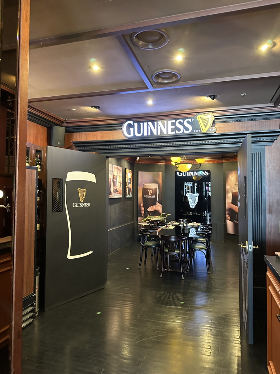 Guinness room entrance at O’Kim’s Westin Josun Busan