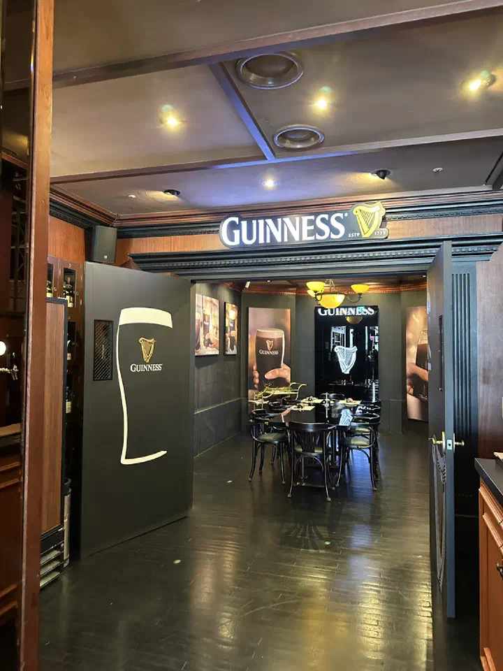 Guinness room entrance at O’Kim’s Westin Josun Busan