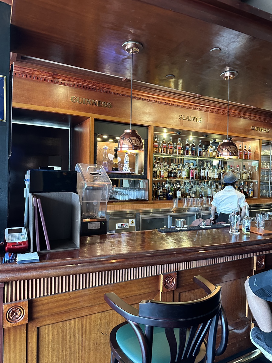 Irish pub bar counter at O’Kim’s Westin Josun Busan