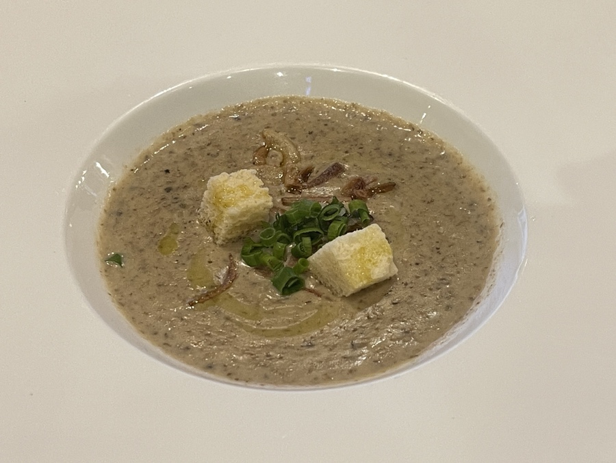 Mushroom cream soup at O’Kim’s