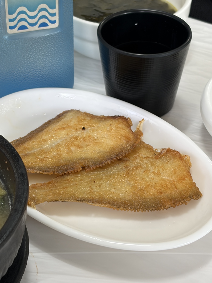 Pan-fried gajami flatfish Korean side dish