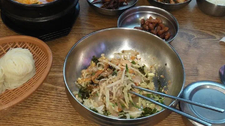 환여횟집 물회국수 한 그릇