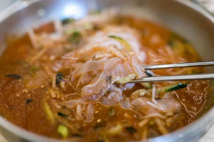 환여횟집 물회국수 소면