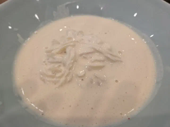 상암 콩면당 진한 콩물 콩국수 클로즈업