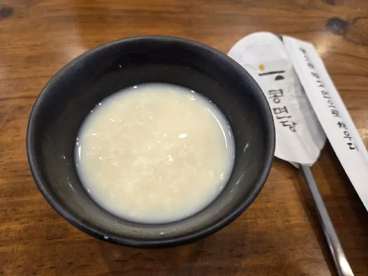 A single bowl of Kongmyeondang kongguksu