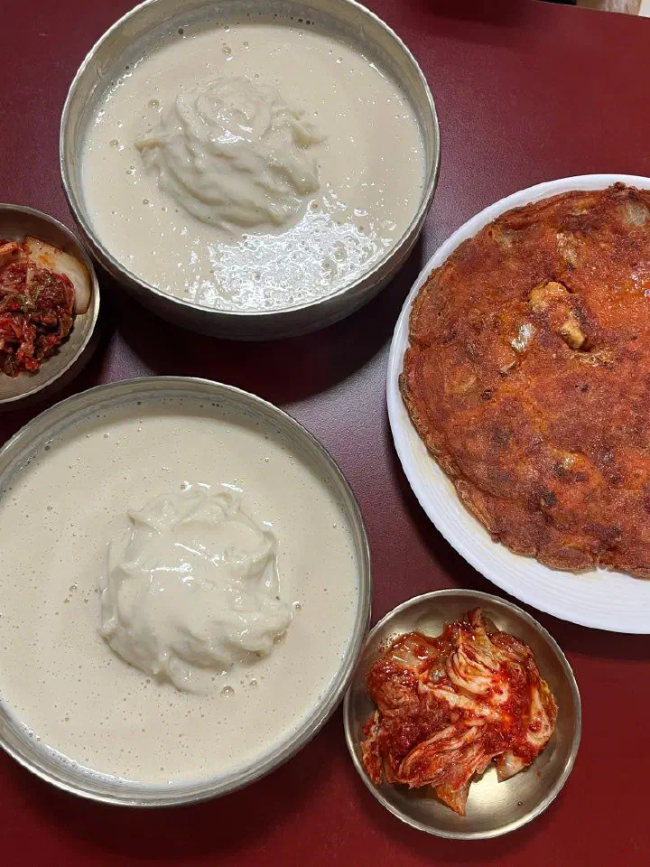 상암회관 콩국수 한 상 김치