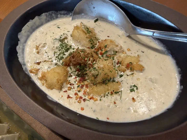 Gani miso cream tofu, the signature a la carte dish at Food Gallery Bean