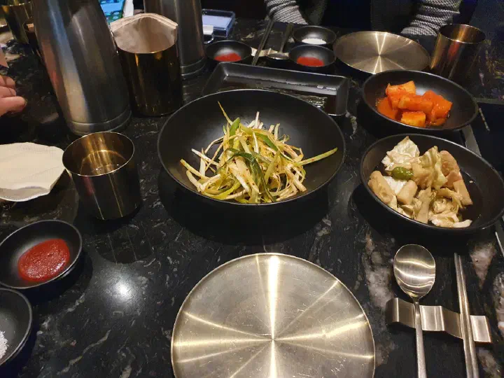 Tidy banchan at Changgo43 Pangyo