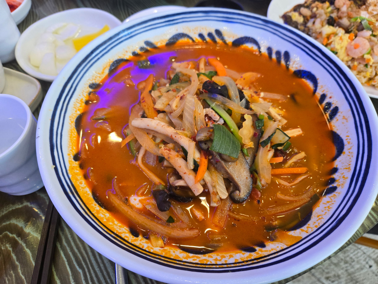 The signature special bokkeummyeon at Donghaebanjeom