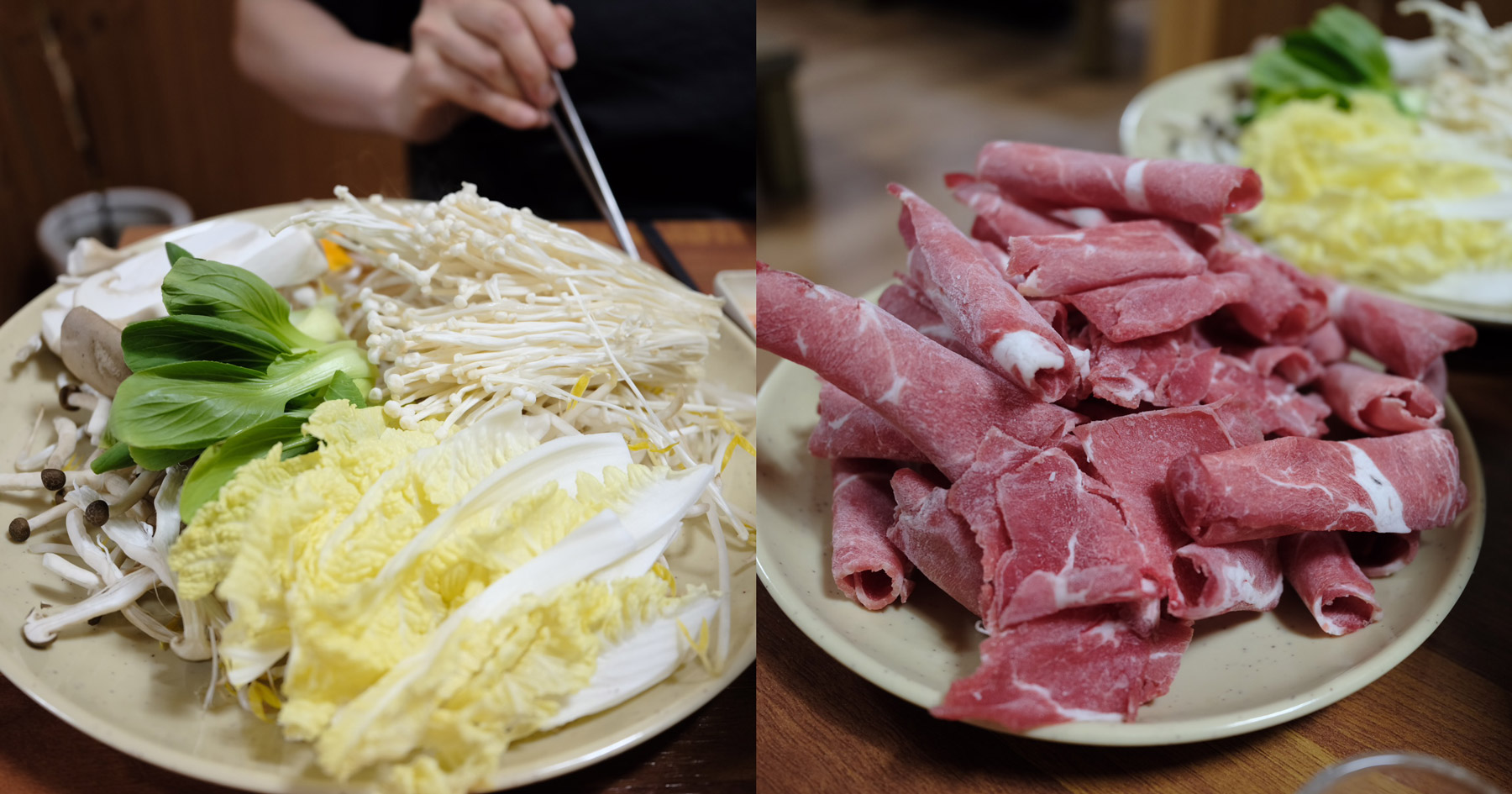 Beef shabu-shabu spread at Cheonghakdong Eonyang Bonjeom in Eonyang, Ulsan