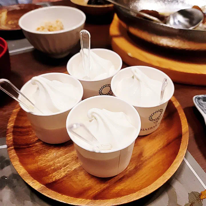 Ice cream dessert at Haebaragi