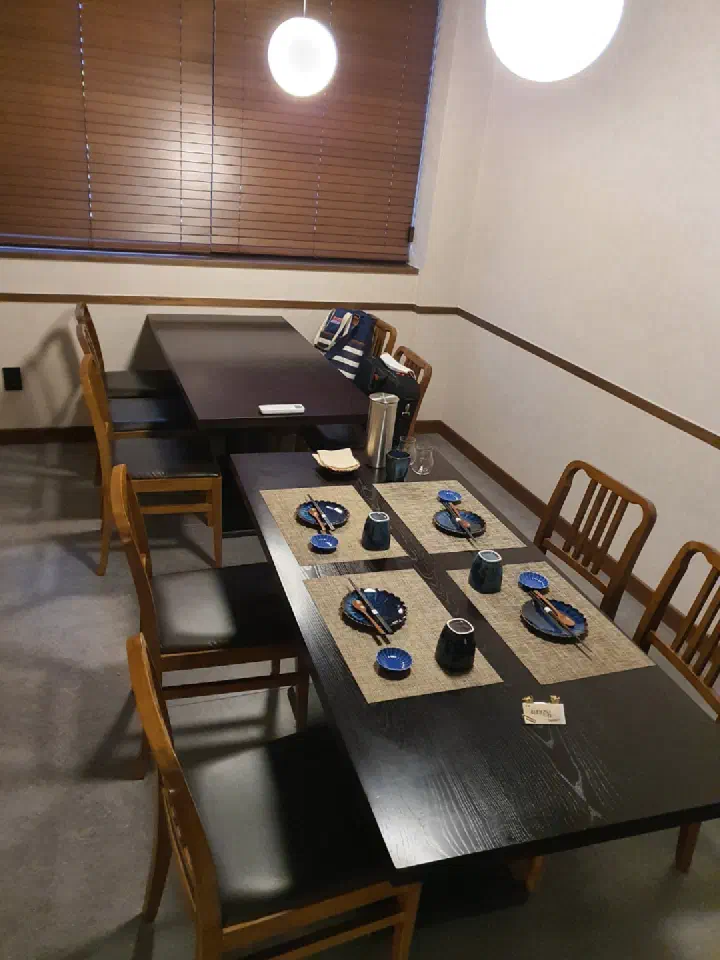 Private partitioned room table at Haebaragi