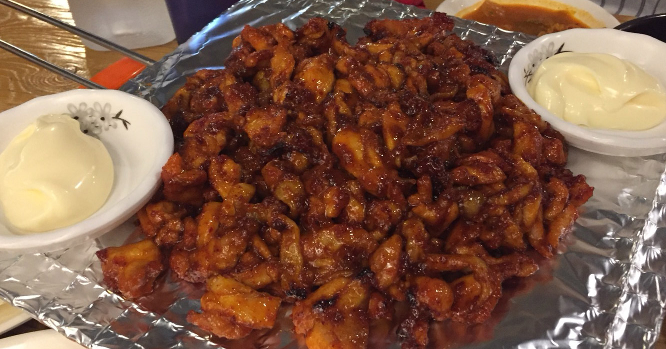 Signature grilled chicken at Saengsaeng-gui Saengsaeng in Ulsan