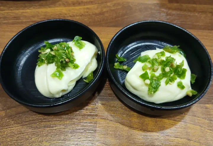 Mayonnaise dipping sauce at Saengsaeng-gui Saengsaeng