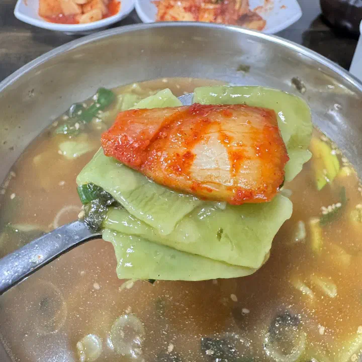Spicy sujebi at Joseon Kalguksu