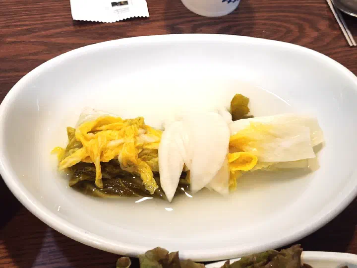 양파절임과 와사비