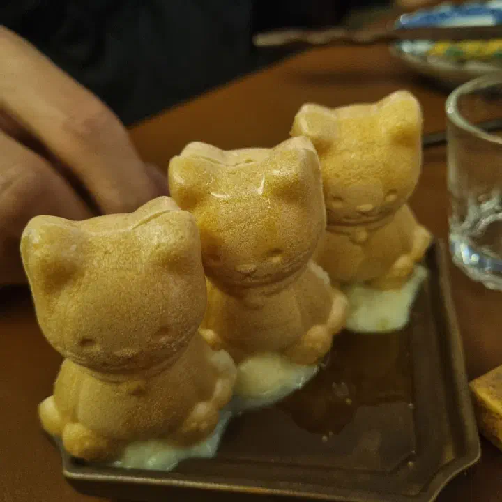 고양이 모양 네코감자사라다