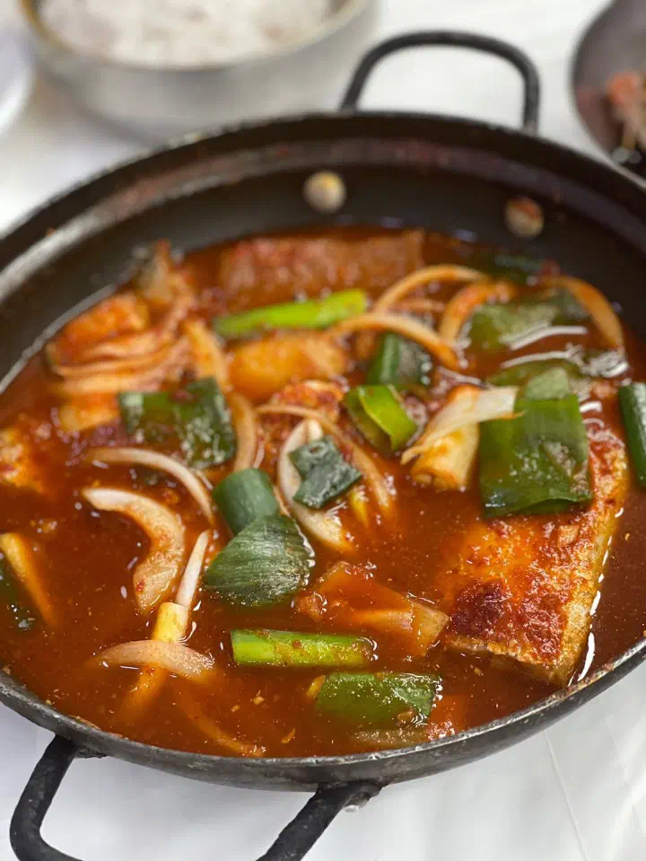 꽃게탕, 된장 베이스 국물
