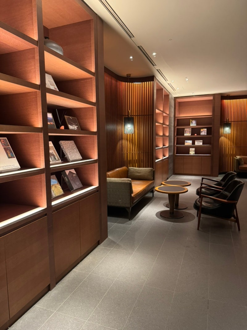 Lounge area inside Eternal Journey bookstore
