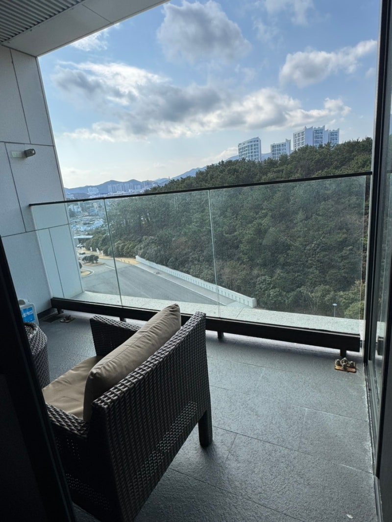 Mountain view from the Premier Twin Room’s terrace