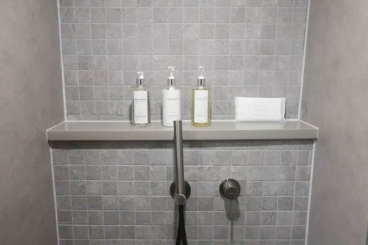 Shower amenities at Ocean Bliss villa - shampoo, conditioner, and body wash