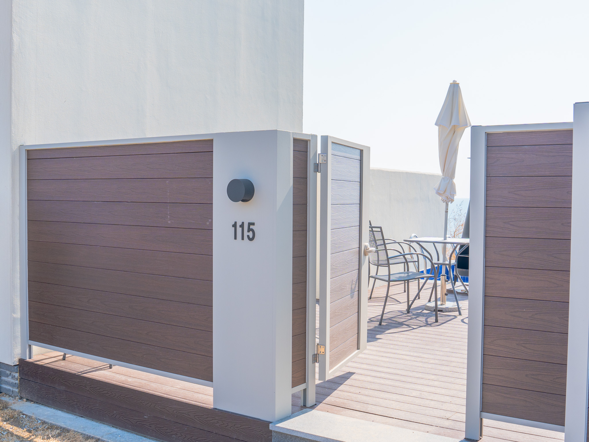 Private gated entrance to an Ocean Bliss villa room